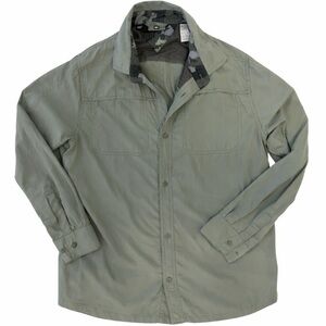 REI Co-Op Boys XL Hiking Shirt Green Lightweight Nylon Outdoor Ventilated